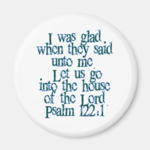 Aimant 122:1 de psaume