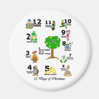 Aimant 12 Jours de Noël