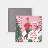 Aimant 12 jours mignons de Noël douze tambours Drumming (Recto/Verso)