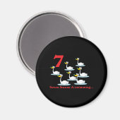 Aimant 12 jours sept cygnes a-nager (Recto/Verso)