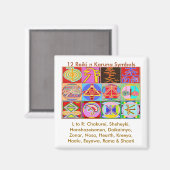 Aimant 12 Reiki n Karuna Reiki Designs de guérison (Recto/Verso)