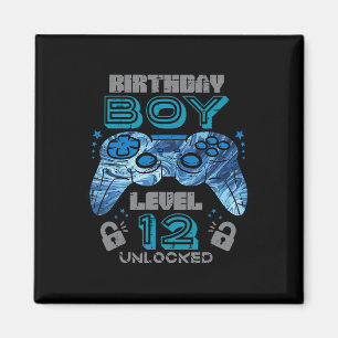 Aimant 12e Anniversaire Joueur niveau 12 Déverrouillé Jeu