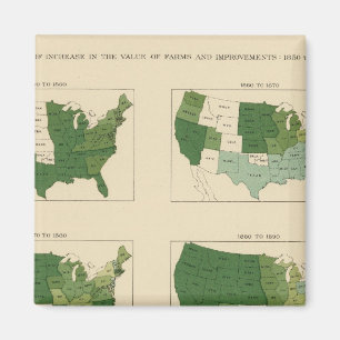 Aimant 133 Augmentation de la valeur des fermes 1850-1900