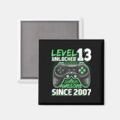 Aimant 13 Déverrouillé Awesome 2007 jeu vidéo 13e anniver (Recto/Verso)