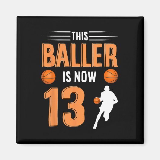 Aimant 13e anniversaire Bysketbyll - Ce Byller est mainte (Devant)