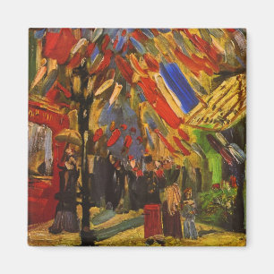 Aimant 14 juillet Fête à Paris Van Gogh Art