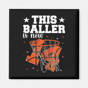 Aimant 14e anniversaire garçons de basket-ball