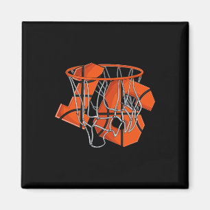 Aimant 16e anniversaire Basketball enfants