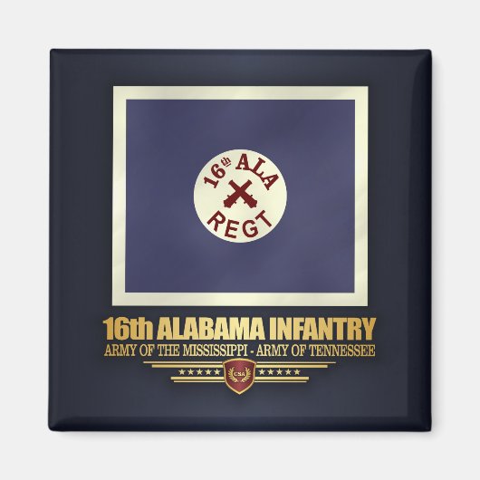 Aimant 16e infanterie de l'Alabama (f10) (Devant)