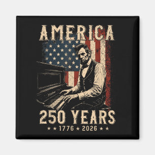 Aimant 16e président jouant du piano 250 ans