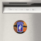 Aimant 173e ABN BDE Brigade aéroportée Soldats Sky Vets (In Situ (Lave-vaisselle))