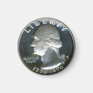 Aimant 1776-1976 Bicentennial Drummer Quarter Dollar