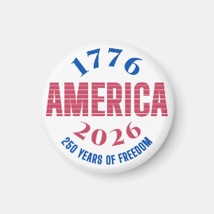 Aimant 1776 AMÉRIQUE 2026 250 ans de liberté