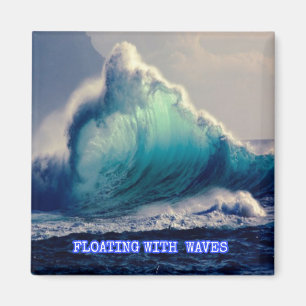 Aimant 17.Bleu des vagues océaniques, cadeaux pour les am