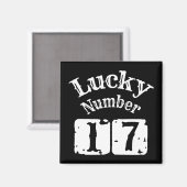 Aimant 17 - Lucky Numéro 17 Chuck (Recto/Verso)