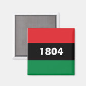 Aimant 1804 Haïti Couleurs panafricaines (Recto/Verso)