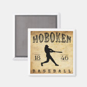 Aimant 1846 Hoboken New Jersey Baseball (Recto/Verso)