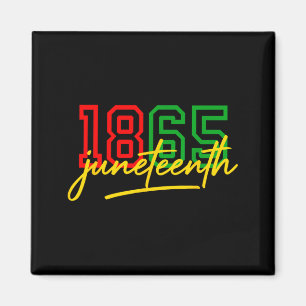 Aimant 1865 juneteenth célèbre la liberté des afro-améric