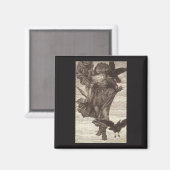 Aimant 1871 Odin, Dieu nordique de la sagesse (Recto/Verso)