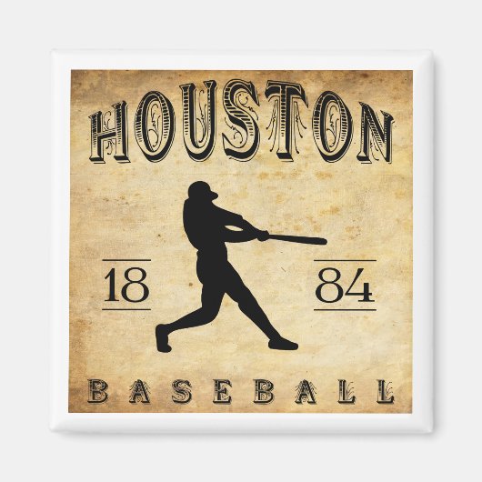 Aimant 1884 Houston Texas Baseball (Devant)