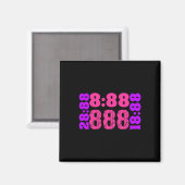 Aimant 1888.888 Numéros d'ange 888 (Recto/Verso)