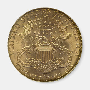 Aimant 1904 Vingt dollars pièce, dossier (queues) ou 20 $