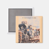 Aimant "1917 sur roues Hôpital Français d'Animaux" (Recto/Verso)