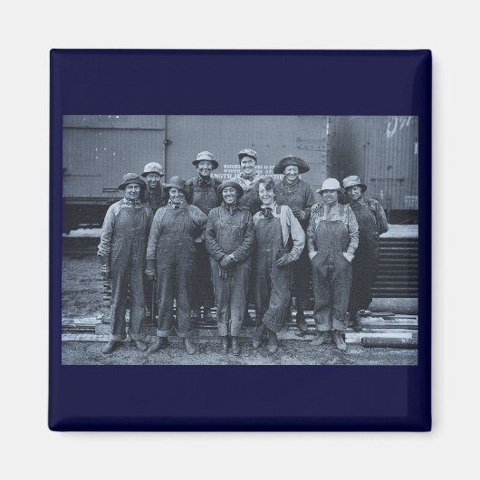 Aimant 1918 Women Labers Union Pacific Railroad (Devant)