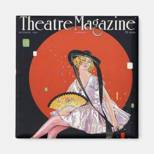 Aimant 1921 vintage de magazine de théâtre de KR