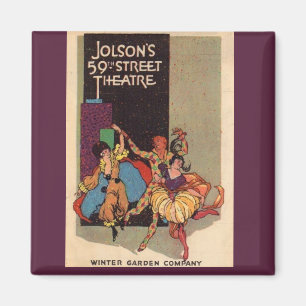 Aimant 1923 Couverture de la feuille de théâtre d'Al Jols