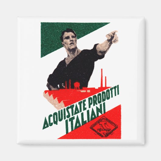 Aimant 1925 Acheter des produits italiens Poster (Devant)