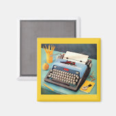 Aimant 1950 s typewriter (Recto/Verso)