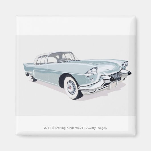 Aimant 1957 Cadillac avec silhouette de conducteur à l'in (Devant)