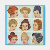 Aimant 1960 s hairstyles grid (Devant)