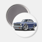 Aimant 1964-65 Nova Dk Blue Car (Recto/Verso)