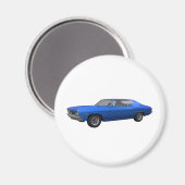 Aimant 1968 Chevelle SS : Finition bleue (Recto/Verso)