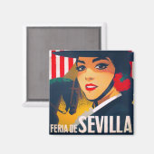 Aimant 1969 Feria de Sevilla Spain vintage travel (Recto/Verso)