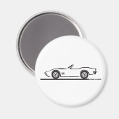 Aimant 1970-72 Corvette convertible (Recto/Verso)