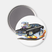 Aimant 1970-74 Plymouth Duster Black Car (Recto/Verso)