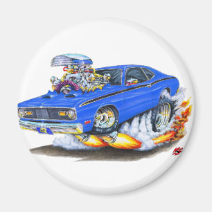 Aimant 1970-74 Plymouth Duster Blue Car