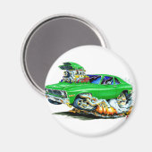Aimant 1971-1974 Nova Green Car (Recto/Verso)