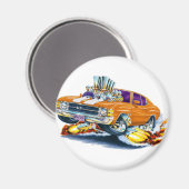 Aimant 1971-72 Chevelle Orange-White Car (Recto/Verso)