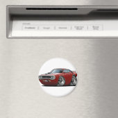 Aimant 1971-72 Voiture Maroon-Black (In Situ (Lave-vaisselle))