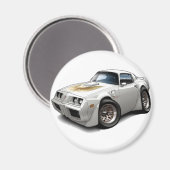 Aimant 1979-81 Trans Am White Car (Recto/Verso)