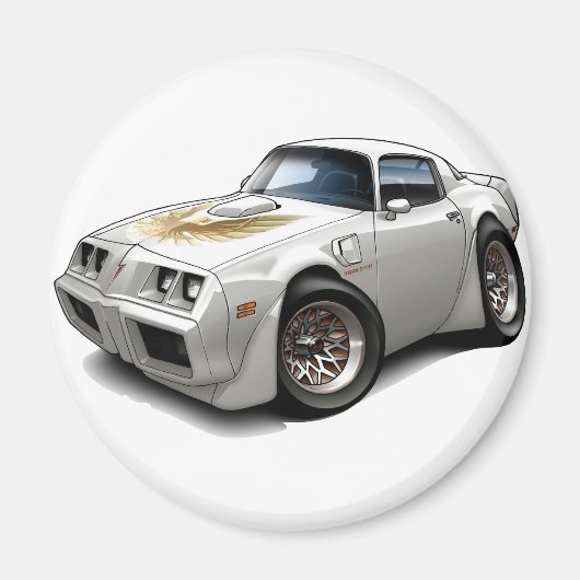 Aimant 1979-81 Trans Am White Car (Devant)