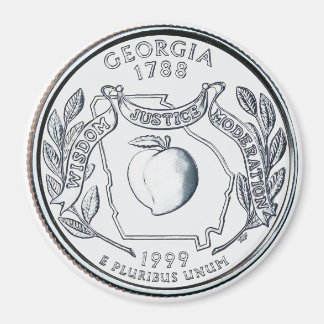 Aimant 1999 Géorgie State Quarter aimnet