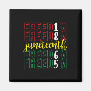 Aimant 19 juin Liberté - 19 juin 1865 Afrique Afro H