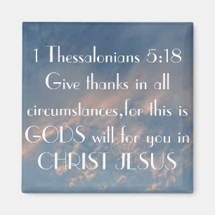 Aimant 1 5h18 de Thessalonians donnent des mercis