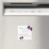 Aimant 1 Chroniques 1611 Regardez le Seigneur, Floral pou (In Situ (Lave-vaisselle))