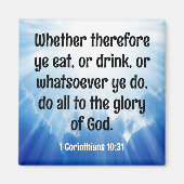 Aimant 1 Corinthians 10:31 (Devant)